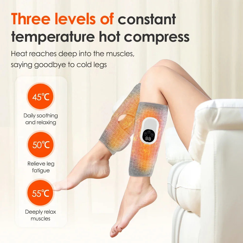 Portable Calf Massager with Heat - Air Compression Recovery Device Fascia Gun Tidesmit