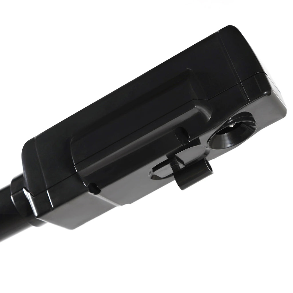 Black facial steamer nozzle head for professional spa pore cleaning and salon skincare treatment, isolated on white.