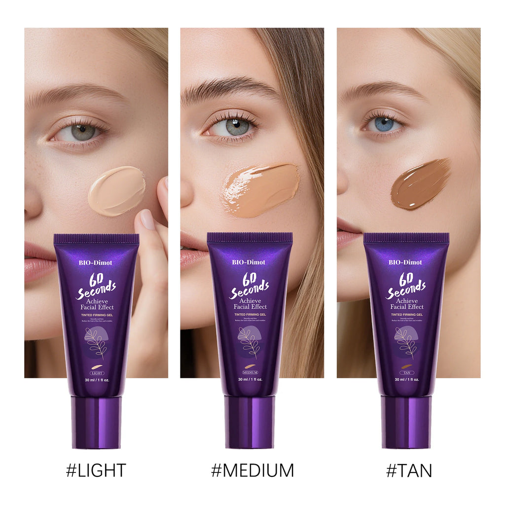 Tidesmit full coverage firming foundation texture close-up waterproof oil control face makeup