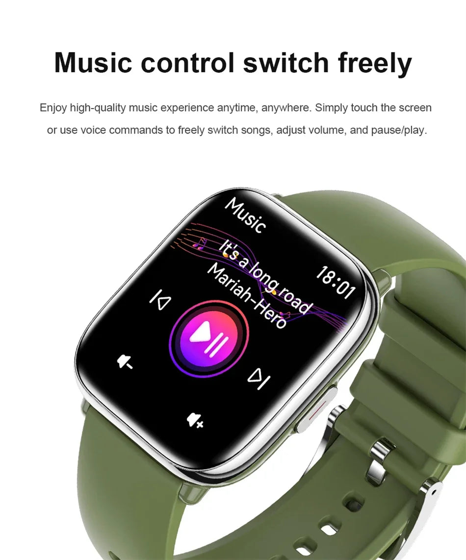 2026 New Smart Watch Full Touch Screen Bluetooth Call AI Voice Heart Rate Waterproof Watches Sports Bracelet Smartwatch Women