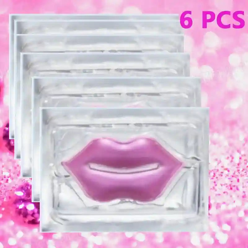 Collagen Lip Masks - 6pc Hydrating Gel Treatment for Soft Plump Lips Lip Care Tidesmit