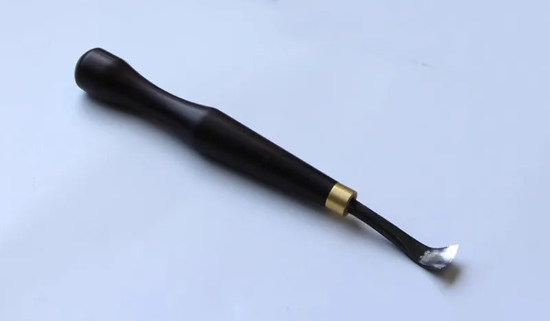 Woodworking DIY Spoon Digging Knife Precision Carving Special Curved Knife Professional Craftsman Tree-root Carving Chisel Tools