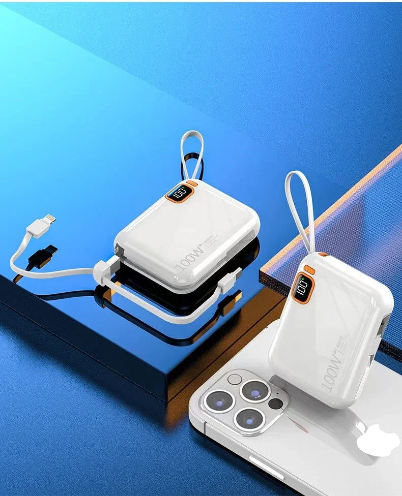 Tidesmit 50000mAh Fast Charging Power Bank with Detachable Cable Tidesmit