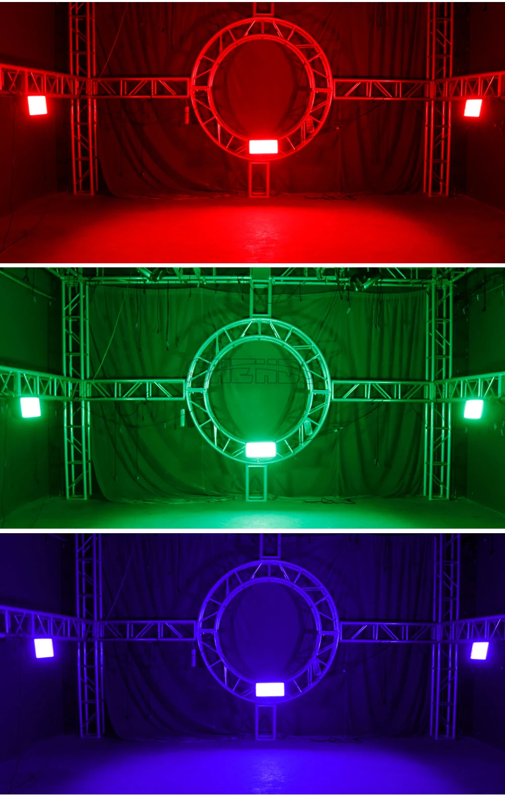 SHEHDS 2/4Pcs LED 200W RGB Marquee Strobe Light 960 SMD 5050 RGB LED For DJ Disco Wedding Nightclub