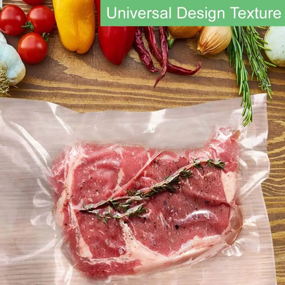 Heavy-Duty Vacuum Sealer Bags Roll with Seal - Cut-to-Size Sous Vide & Food Preservation System, Compatible with Vacuum Sealers