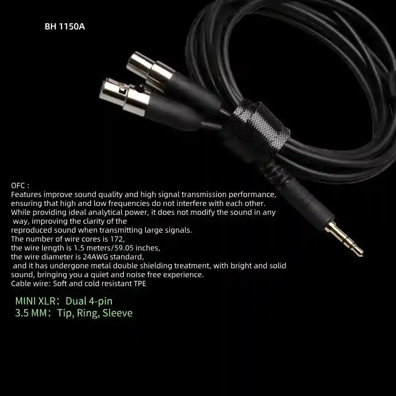 Over-Ear HiFi Headphones with Low Latency Audio - 1150 Series Tidesmit