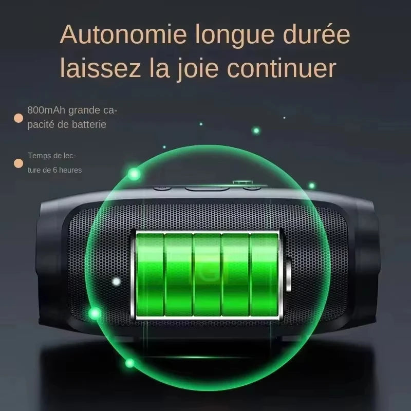 Lenovo Bluetooth 5.4 Portable Wireless Speakers TF USB FM Dual Speaker Stereo Playback Voice Broadcasting Subwoofer Speaker