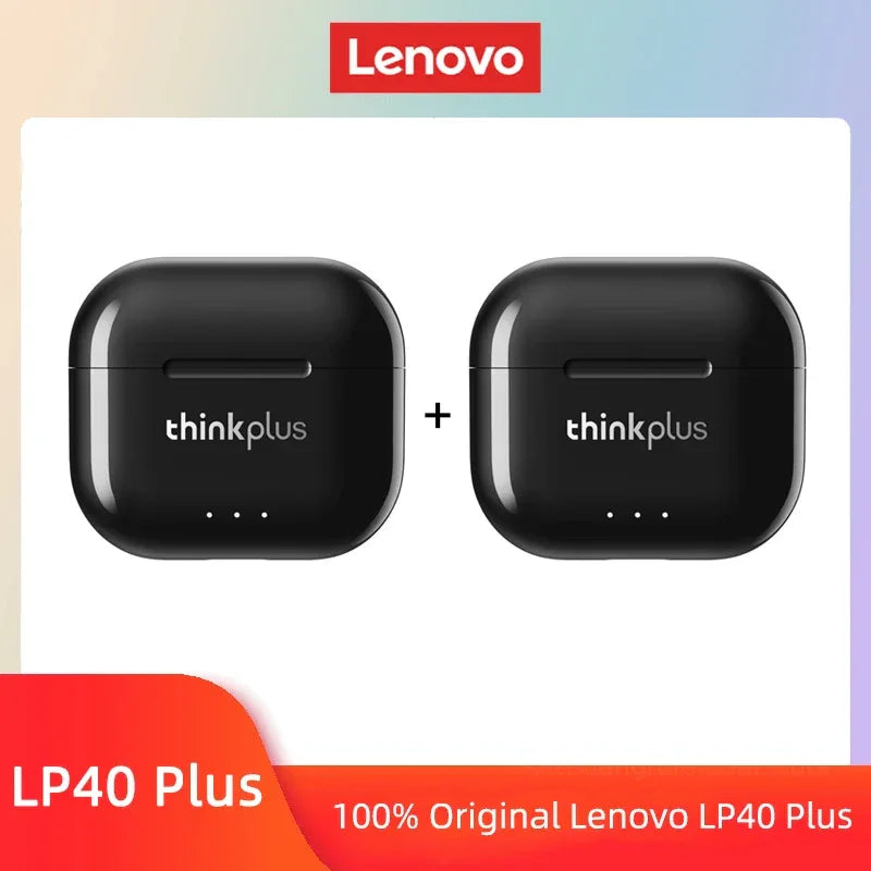 Lenovo LP40 II TWS Wireless Bluetooth Earphones by Tidesmit 2Black Tidesmit