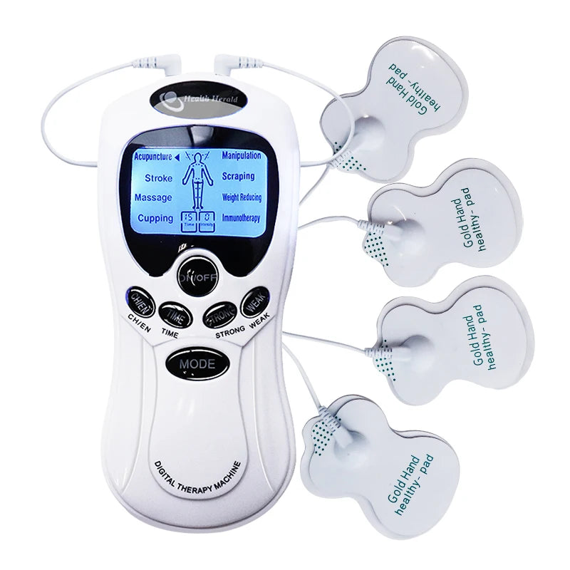 TENS Unit Muscle Stimulator - Portable Pain Relief Massager by Tidesmit Relaxation Treatment Tidesmit
