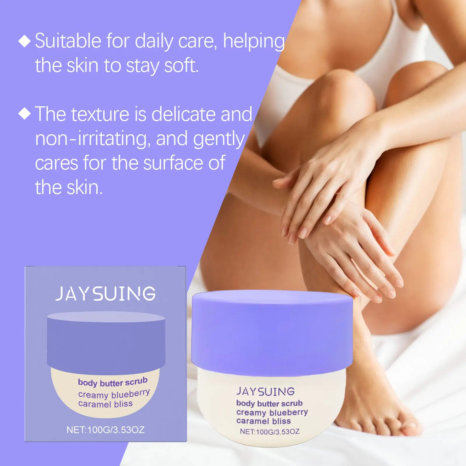 Blueberry Caramel Body Scrub – Professional Salon-Quality Exfoliation Scrubs Treatments Tidesmit
