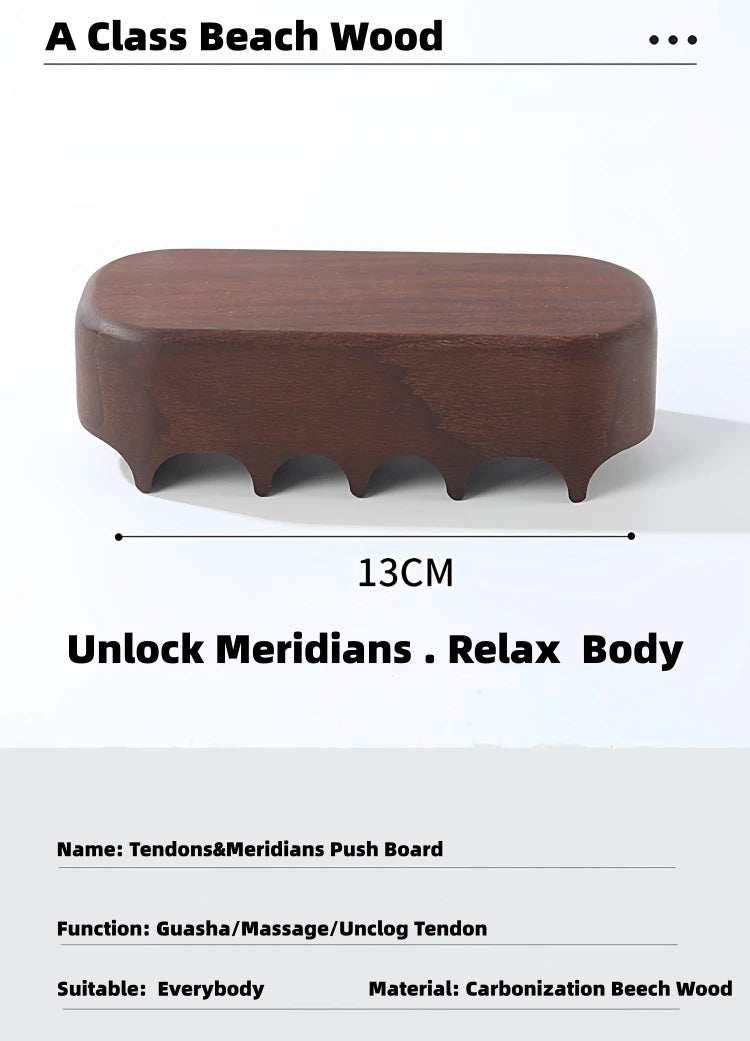 Wood Therapy Massage Kit for Lymphatic Drainage and Body Sculpting Relaxation Treatment Tidesmit