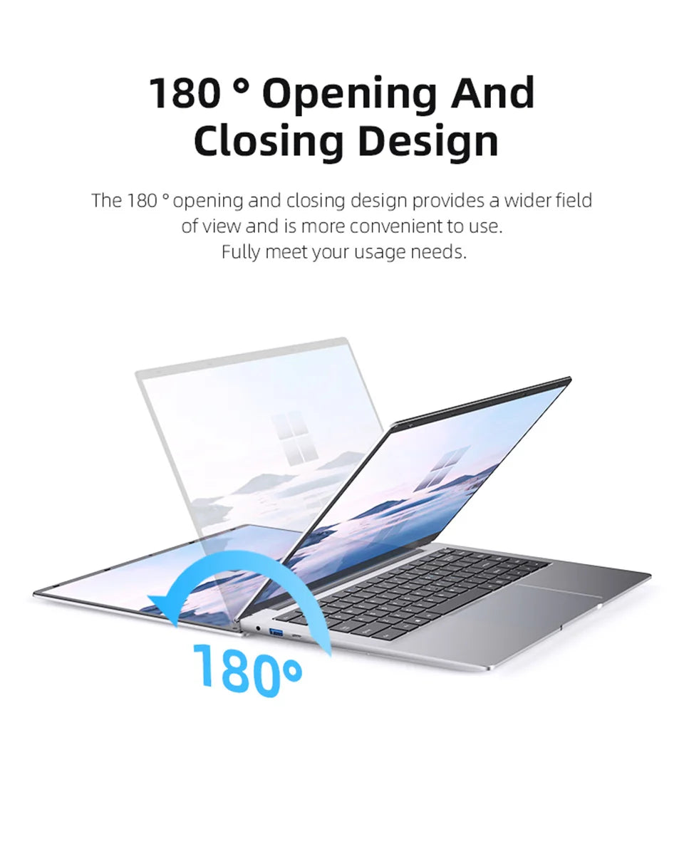 2026 Intel Core i7 9850H Intel A3950 Ultra Slim Laptop 14.1“ Windows 11 Notebook Computer 12GB RAM 1TB SSD Office Study Laptop