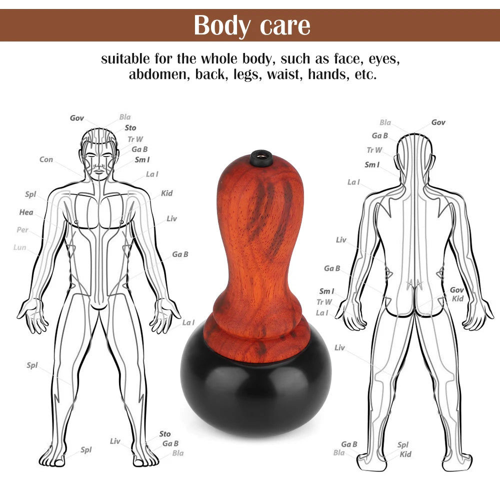 Electric Gua Sha Massager | Heated Bianstone Face & Body Tool Back Massage Instrument Tidesmit