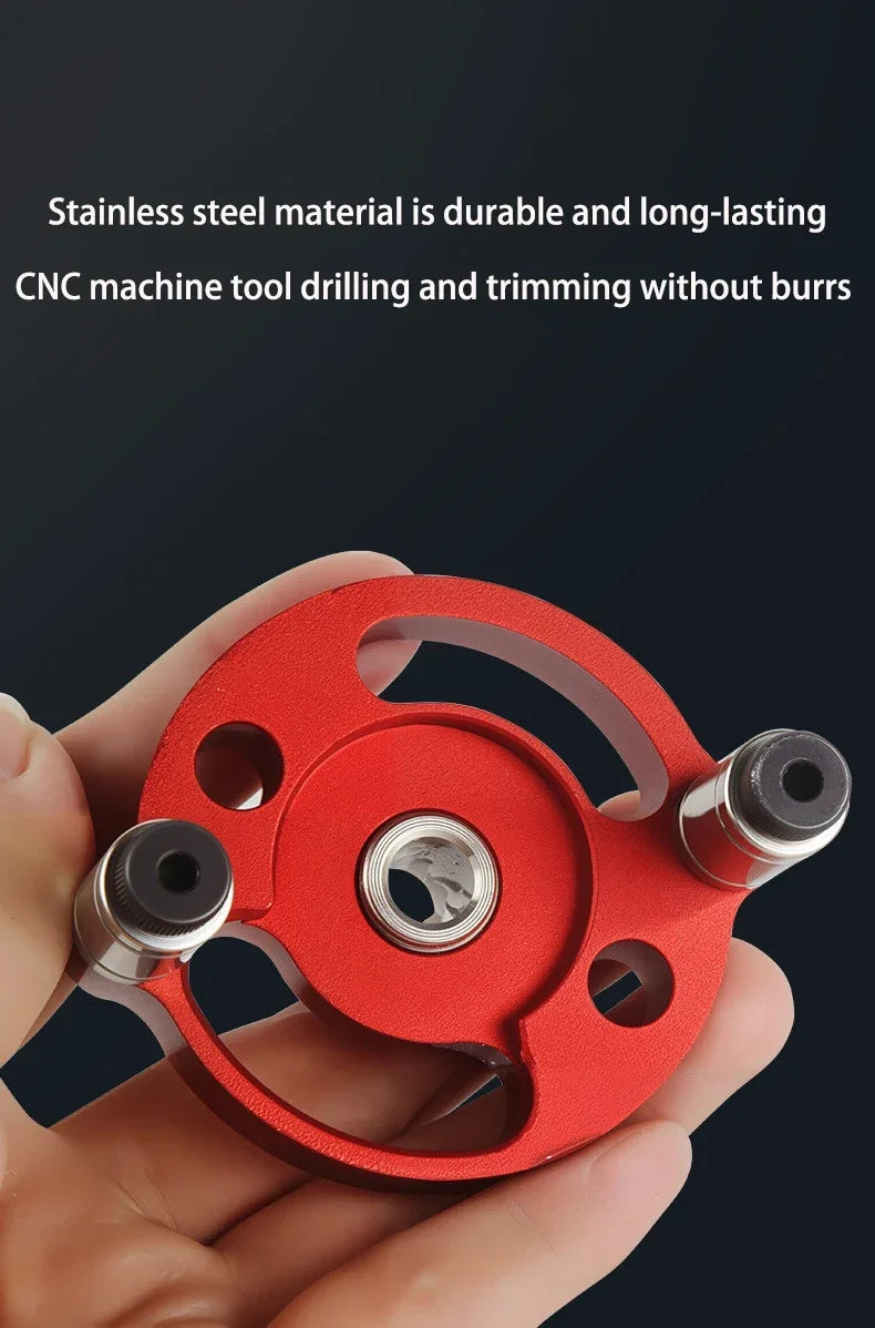 Aluminum Wood Drill Guide Locator Vertical Drilling Positioner Dowel Hole Jig Woodworking DIY Drilling Tool