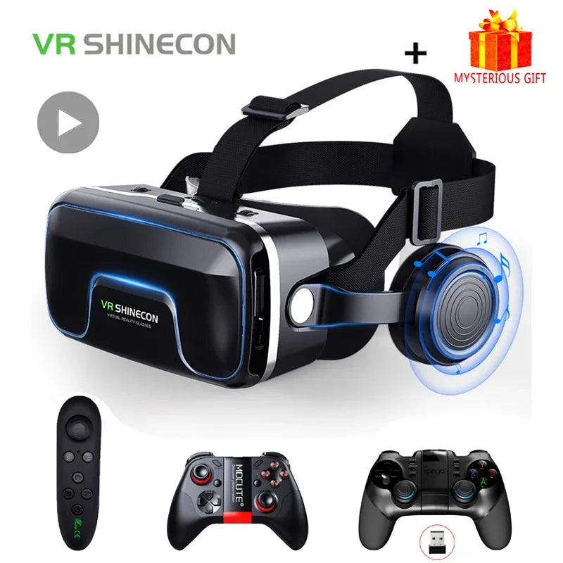 VR Headset for Smartphones | 3D Immersive Smart Glasses with Remote Options Tidesmit