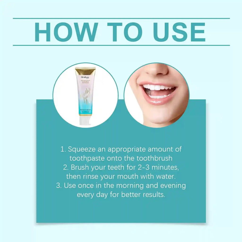Tidesmit Radiant Whitening Toothpaste with refreshing mint for deep stain removal and improved gum health.