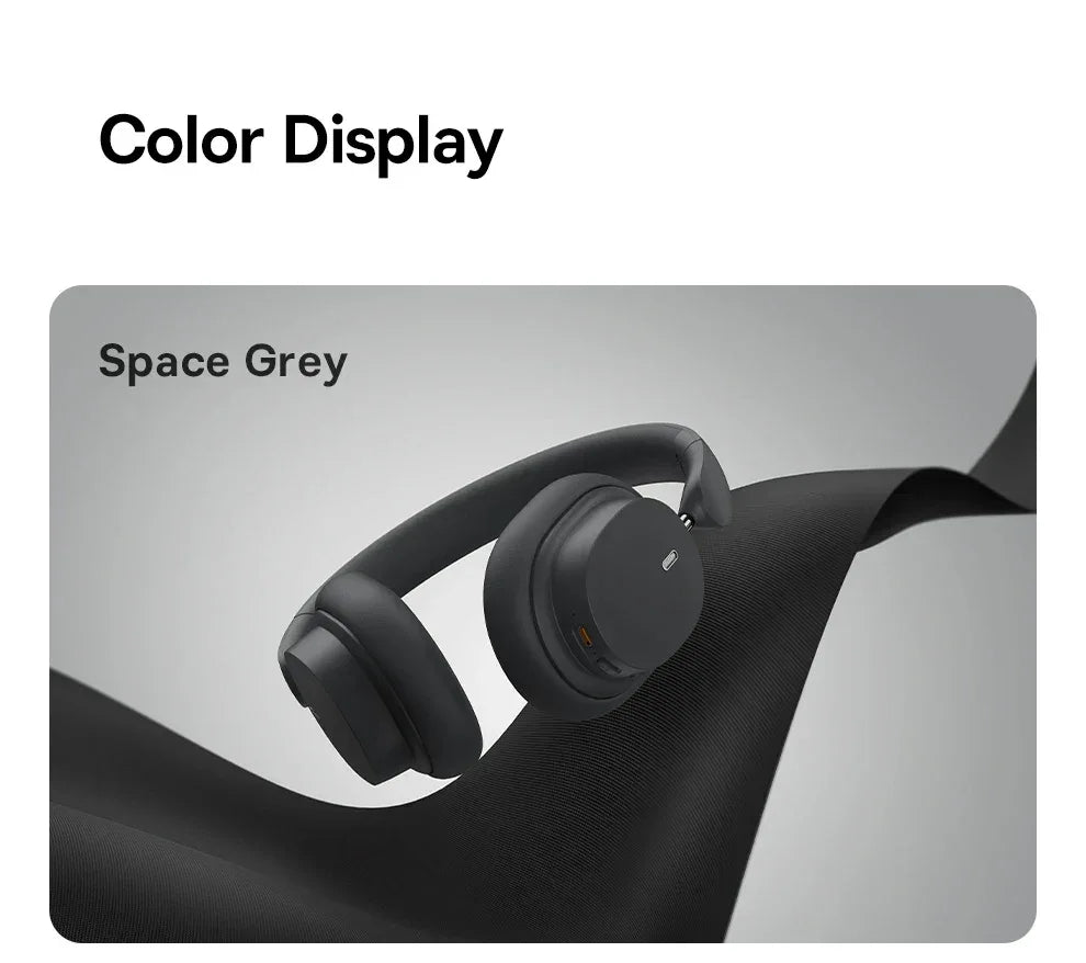Wireless Headphones 3D Spatial Audio 70H Playtime Gray | Tidesmit Tidesmit
