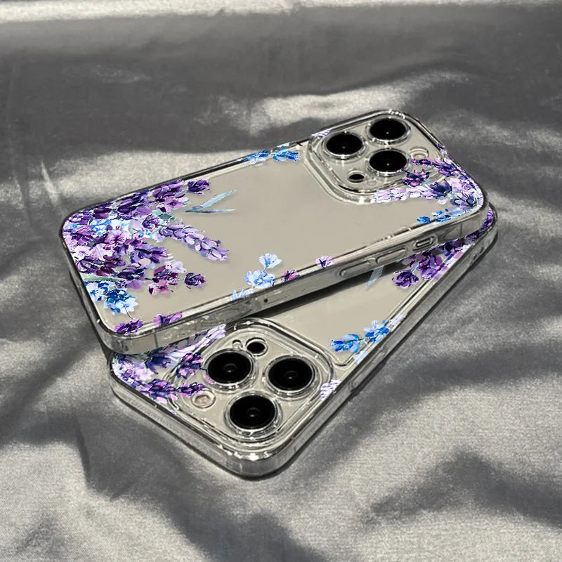 Purple Flower Phone Case for iPhone 16 - Slim Fit Shock-Absorbing Cover Tidesmit