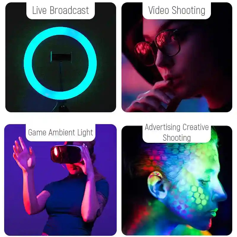 LED Ring Light with Tripod Stand for Pro Content Creation | Tidesmit Tidesmit