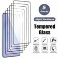Samsung Galaxy S24 Ultra Screen Protector Tempered Glass 5 Pack AE 5 Pieces High Definition Tidesmit