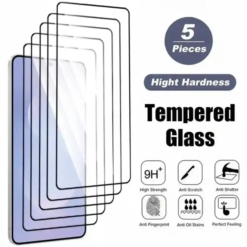 Samsung Galaxy S24 Ultra Screen Protector Tempered Glass 5 Pack AE 5 Pieces High Definition Tidesmit