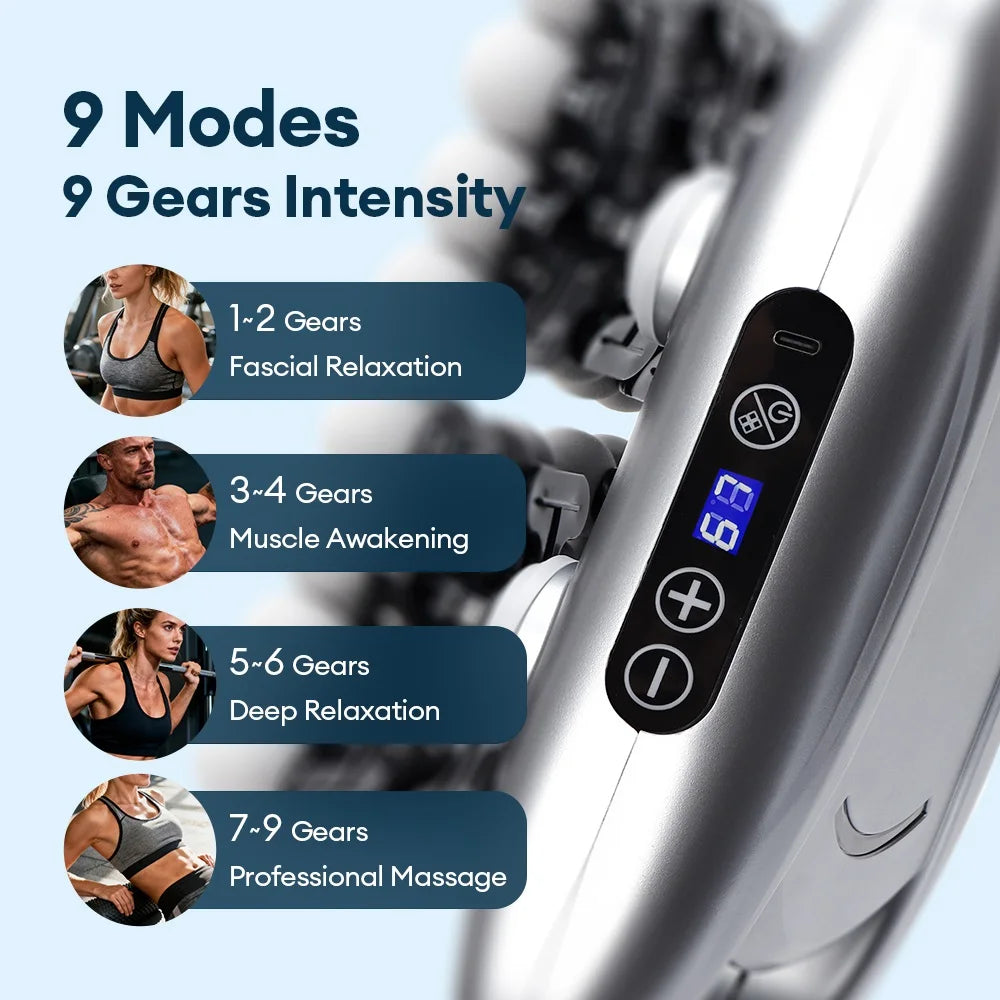 Fascia Gun 48-Head Deep Tissue Percussive Massager for Muscle Recovery Fascia Gun Tidesmit