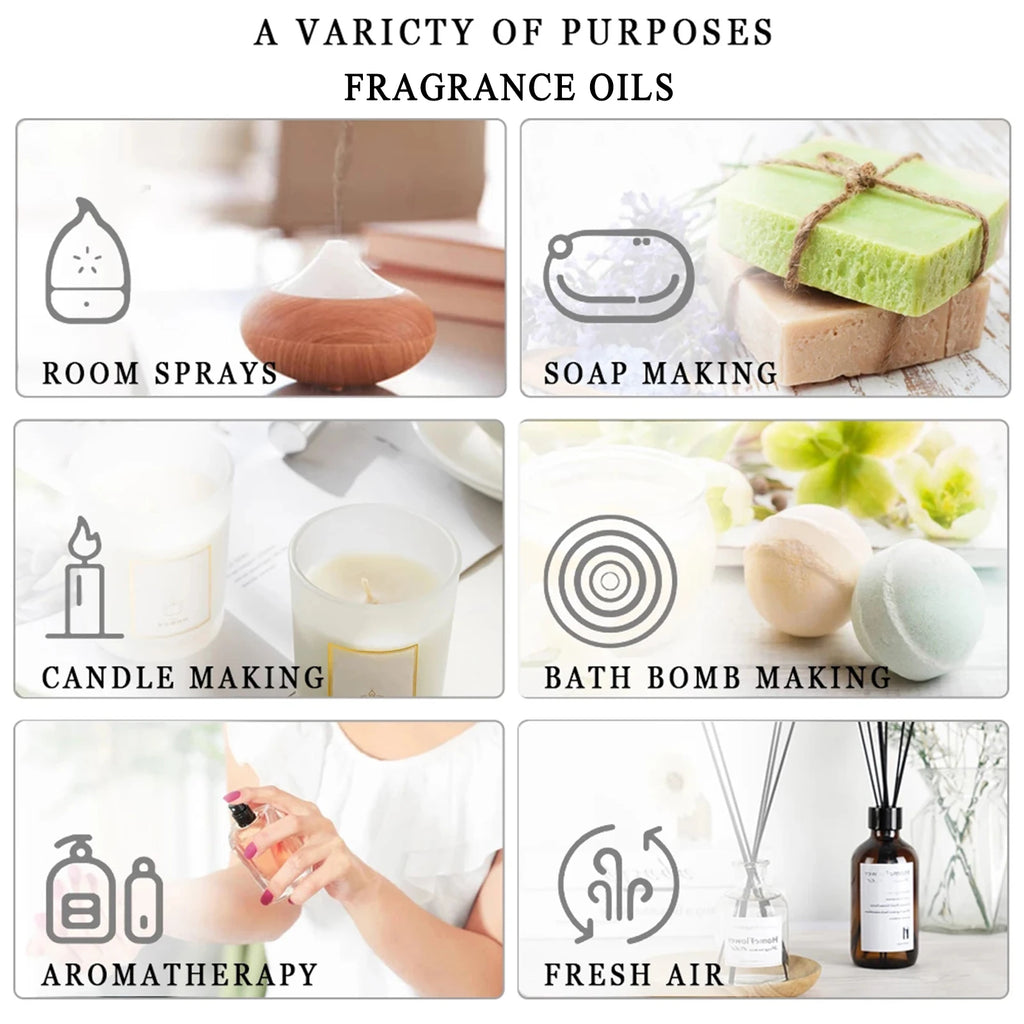 PHATOIL 100ml Aromatherapy Fragrance Oil For Diffuser Bubble Gum White Musk Baby Powder Sea Breeze Fruit Carnival Aroma Oils