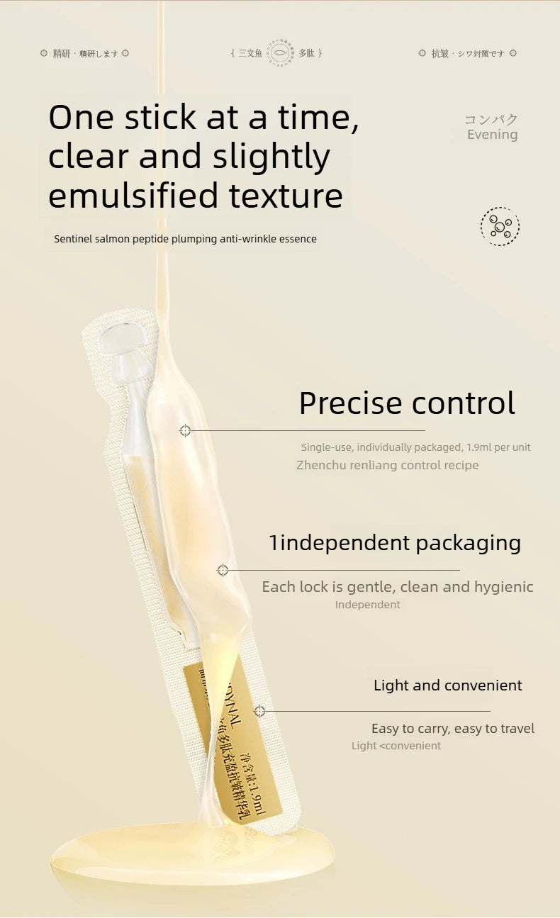 Salmon DNA Light Energy Anti- Wrinkle  Serum Fade Fine Lines Facial Moisturizing brightning Anti Aging Firming Skin Care
