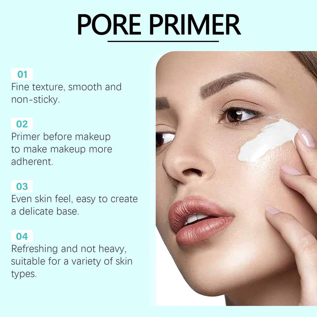 Tidesmit Hoygi pore primer texture close-up for smoothing long lasting face makeup that absorbs excess oil