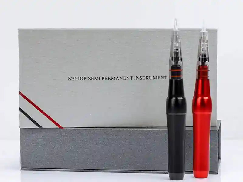 Permanent Makeup Machine: Precision Electric Microblading Pen - Black/Red Permanent Makeup Machines Tidesmit