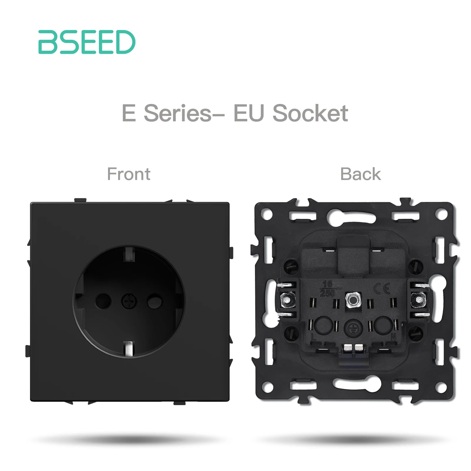 BSEED Zigbee Smart Electric Water Gas Boiler Floor Heating Thermostat Large Panels EU/FR Socket Modules Plastic Frames DIY Parts