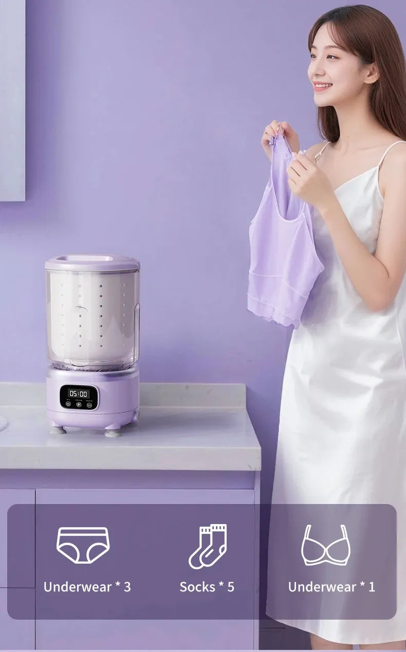 Tidesmit 2L Wireless Mini Portable Washing Machine
