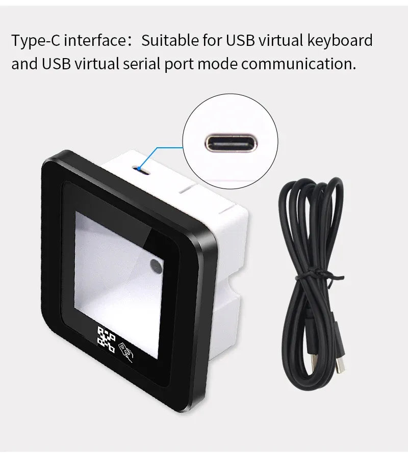 Embedded Barcode Scanner RS232 RS485 USB Wired Scanning Module RFID Card Reader High Speed QRcode USB Connect for 1D 2D QR Code