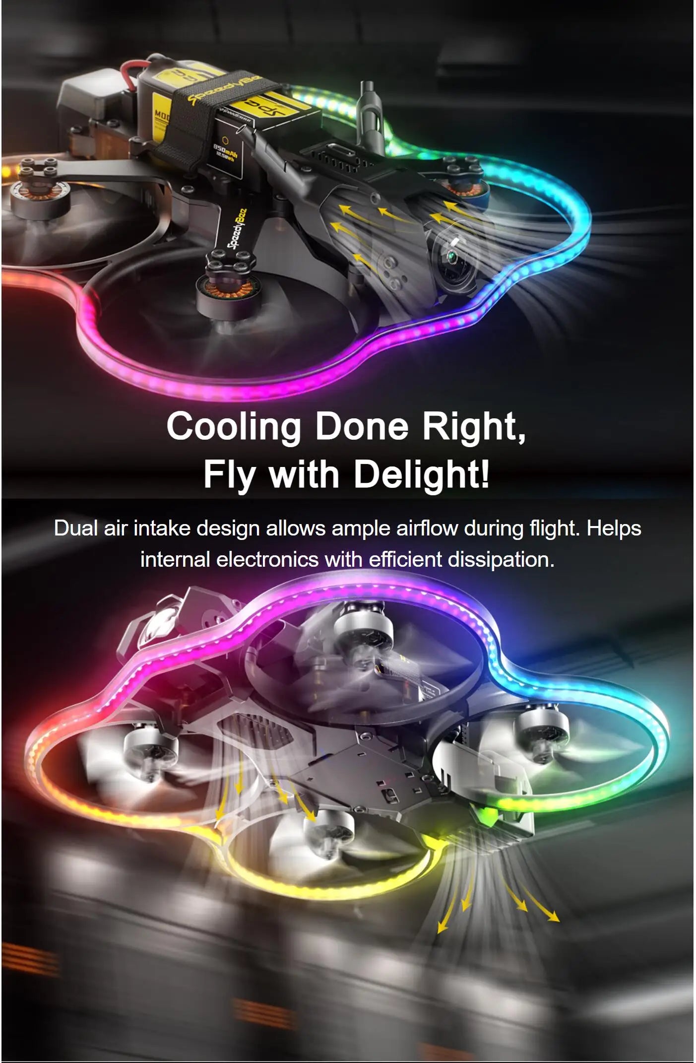 SpeedyBee Bee25 2.5-Inch FPV Cinewhoop Drone with O3 HD Air Unit Tidesmit
