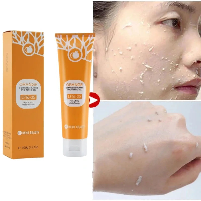 Orange Exfoliating Gel for Face - Brightening Skin Scrub (1-3 Pcs Set) Scrubs Treatments Tidesmit