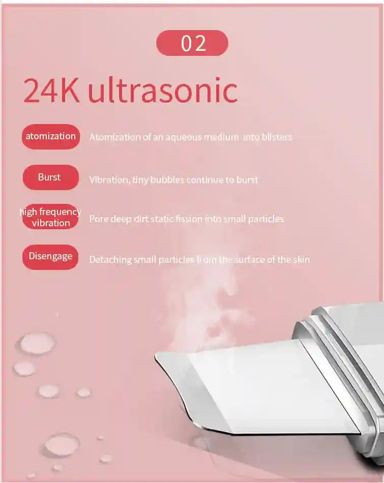 RF Skin Tightener Facial Massager | Ultrasonic Wrinkle Tool with Heat Eye Massage Instrument Tidesmit
