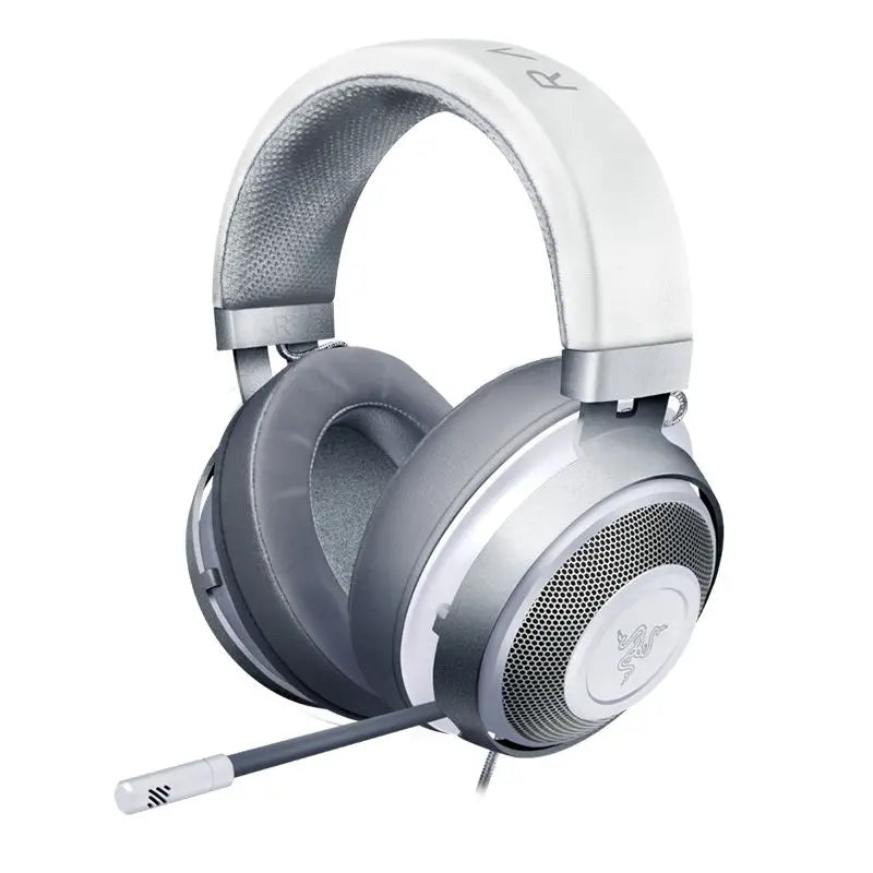 Tidesmit Wired Gaming Headset with Mic - Low Latency Over-Ear Comfort WHITE Tidesmit