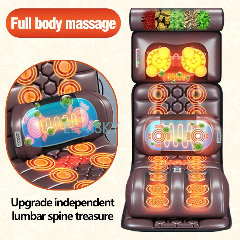Full Body Shiatsu Massage Cushion with Heat Therapy | Tidesmit Massage Chairs Tidesmit