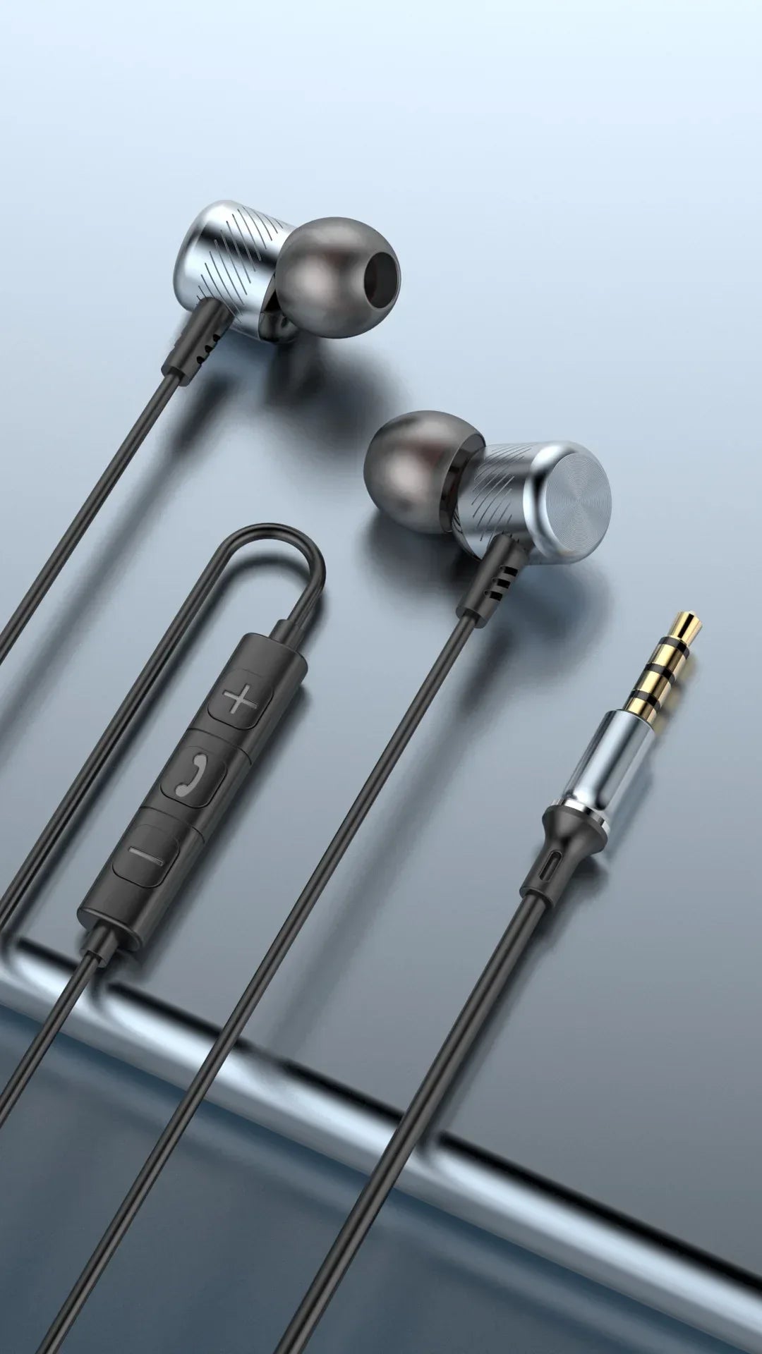 Wired Metal In-Ear Headphones with Mic by Tidesmit - 6 Variants Tidesmit