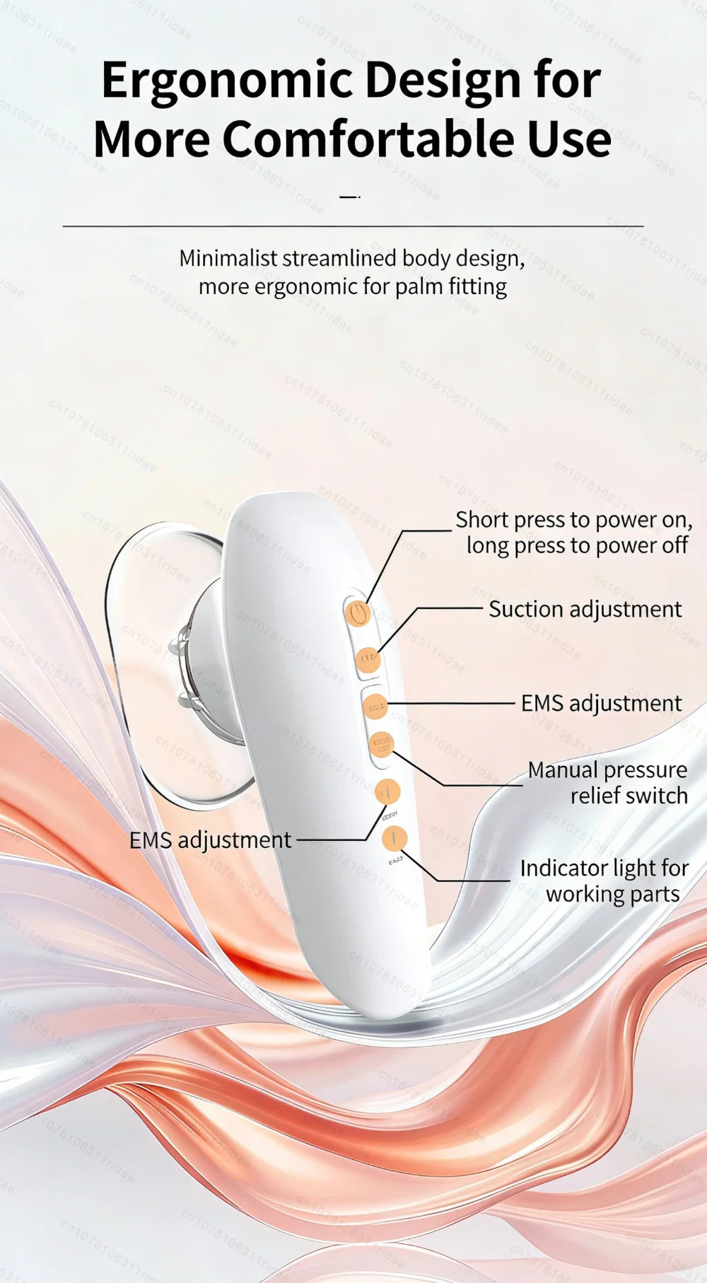 EMS Cupping Massager for Body Sculpting and Cellulite Relief | Tidesmit Relaxation Treatment Tidesmit