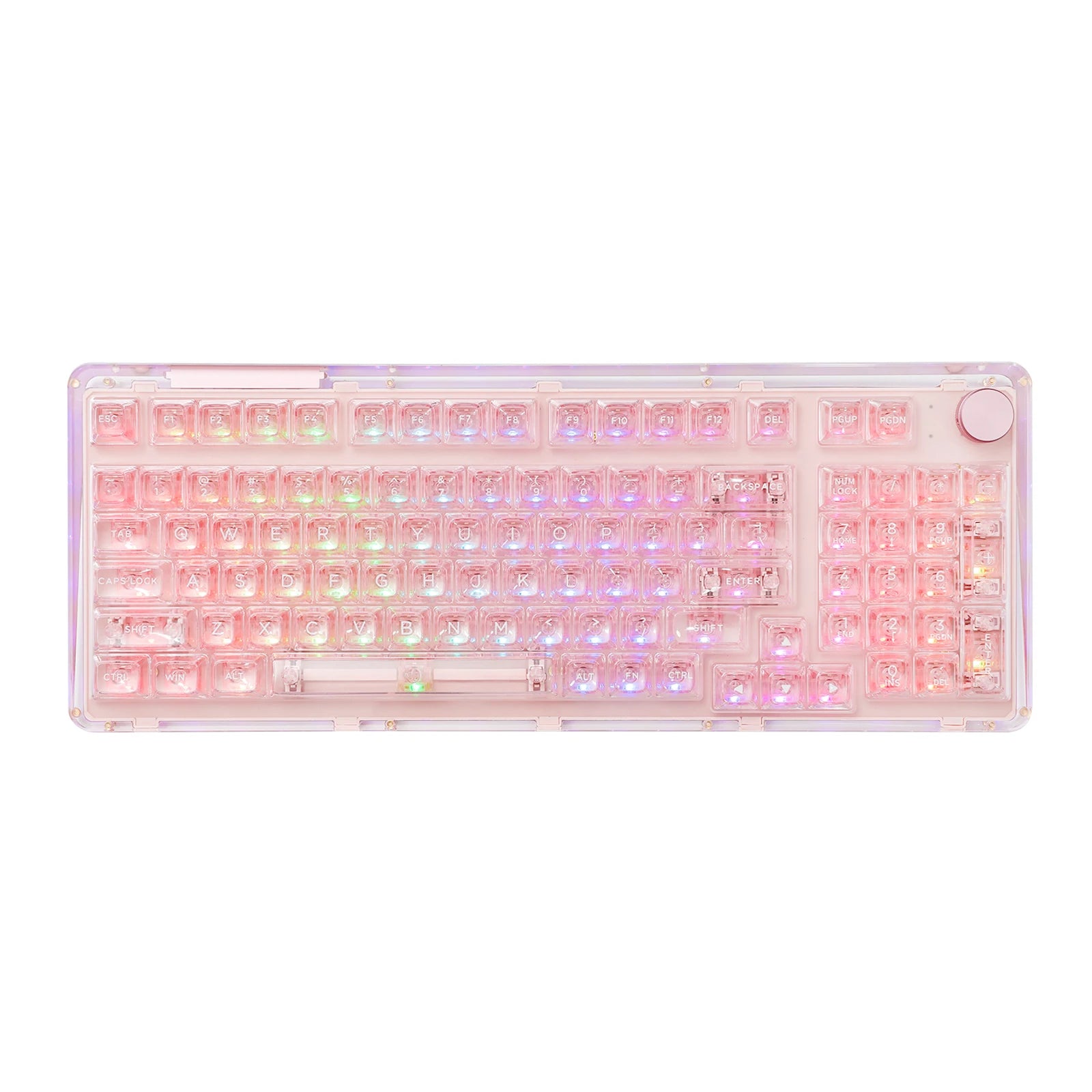 KiiBOOM Phantom 98 98-key Hot-swappable Wired/Bluetooth5.0/2.4GHz Wireless Acrylic Gasket Mechanical Keyboard