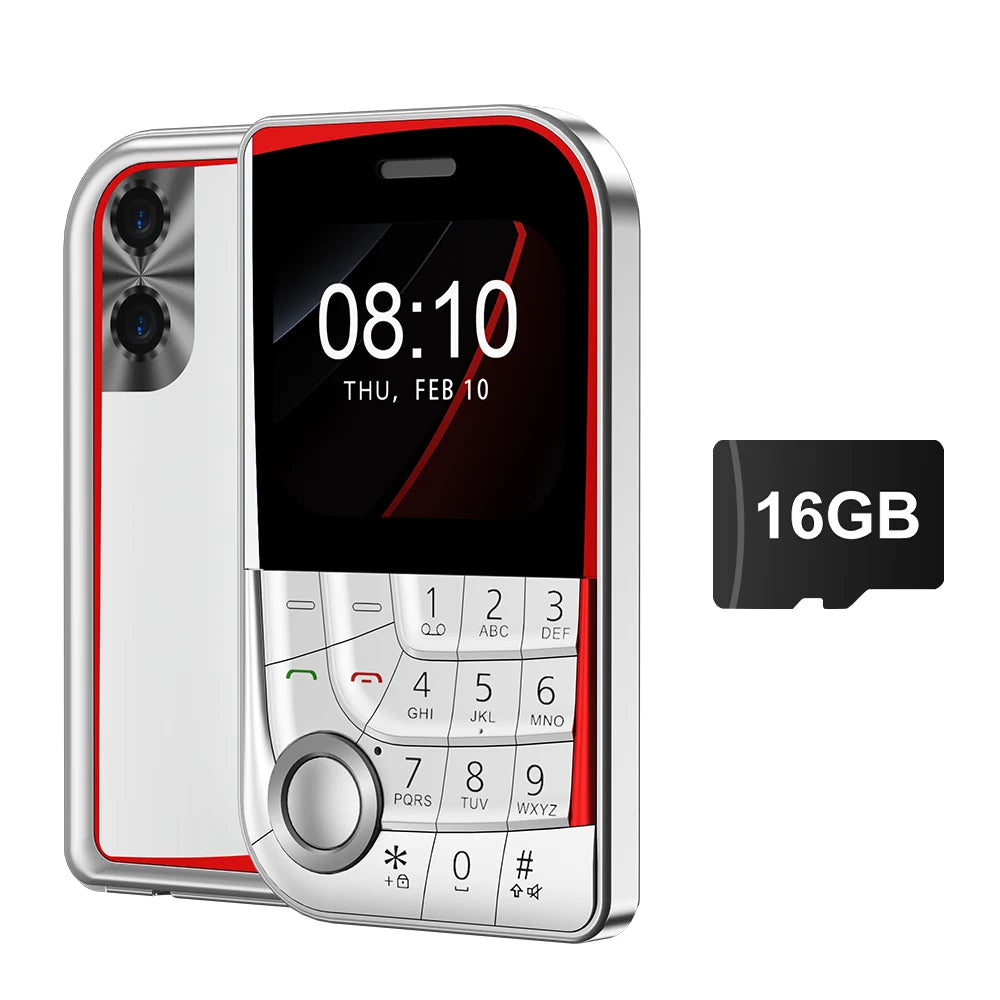 SERVO V10 Card Phone 2.01" Display 2G GSM Dual SIM Standby MP3/MP4 Magic Voice Speed Dial Torch Button Small Cellular Telephones