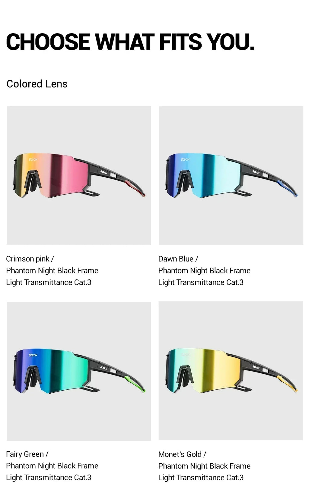 SCVCN Hot Outdoor Sport Cycling Sunglasses MTB Bike Cycling Hiking Eyewear Running Men Women Pickleball UV400 Windproof Goggle