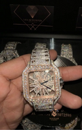 Top Designer Luxury Diamond Automatic Mechanical Unisex Watch High-End Moissanite Wedding Parties Band Width 18mm Watch