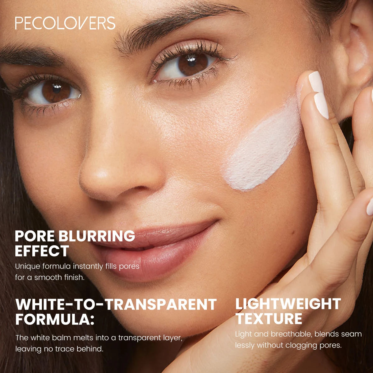 Tidesmit oil-control blur stick texture close-up for flawless pore-minimizing face makeup and waterproof finish