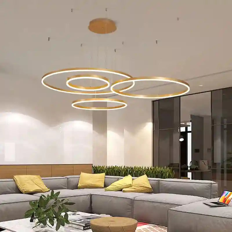 LED Ring Chandelier Modern Pendant Light for Living Room Tidesmit Tidesmit