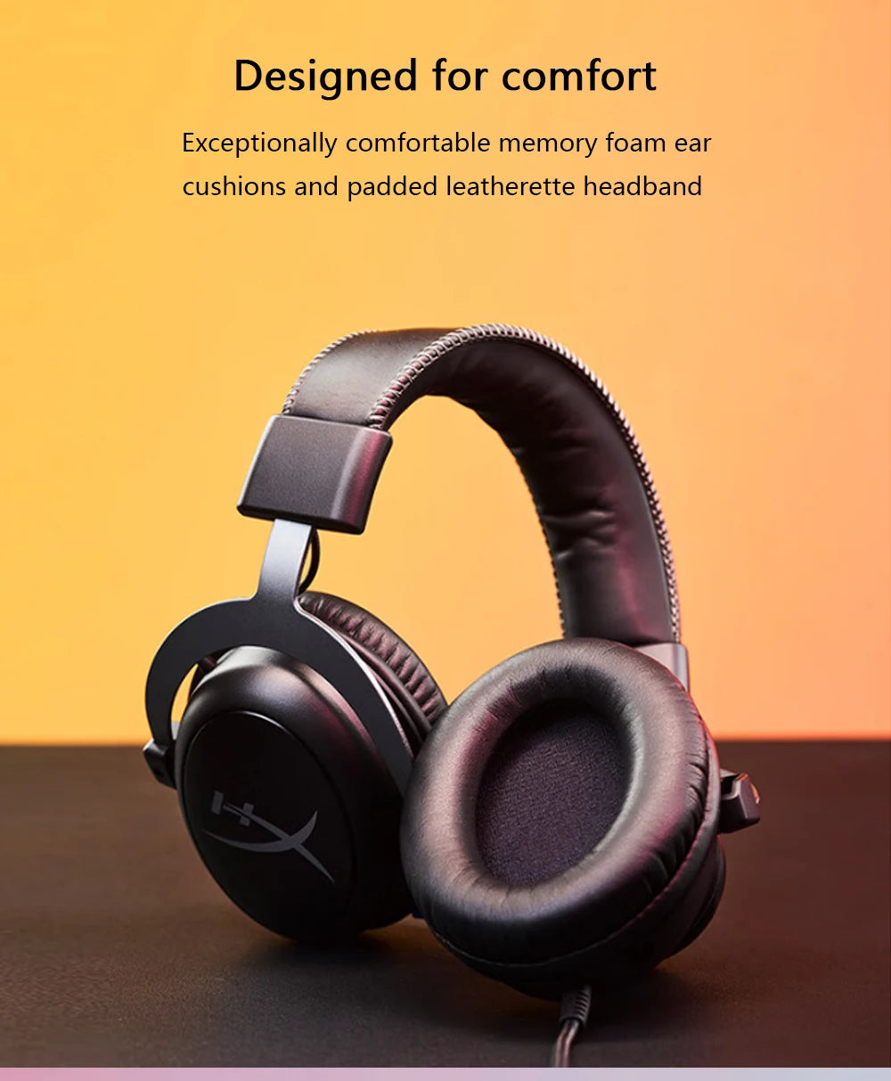 HyperX Cloud II Over-Ear Gaming Headset – 7.1 Surround Sound, Black Tidesmit