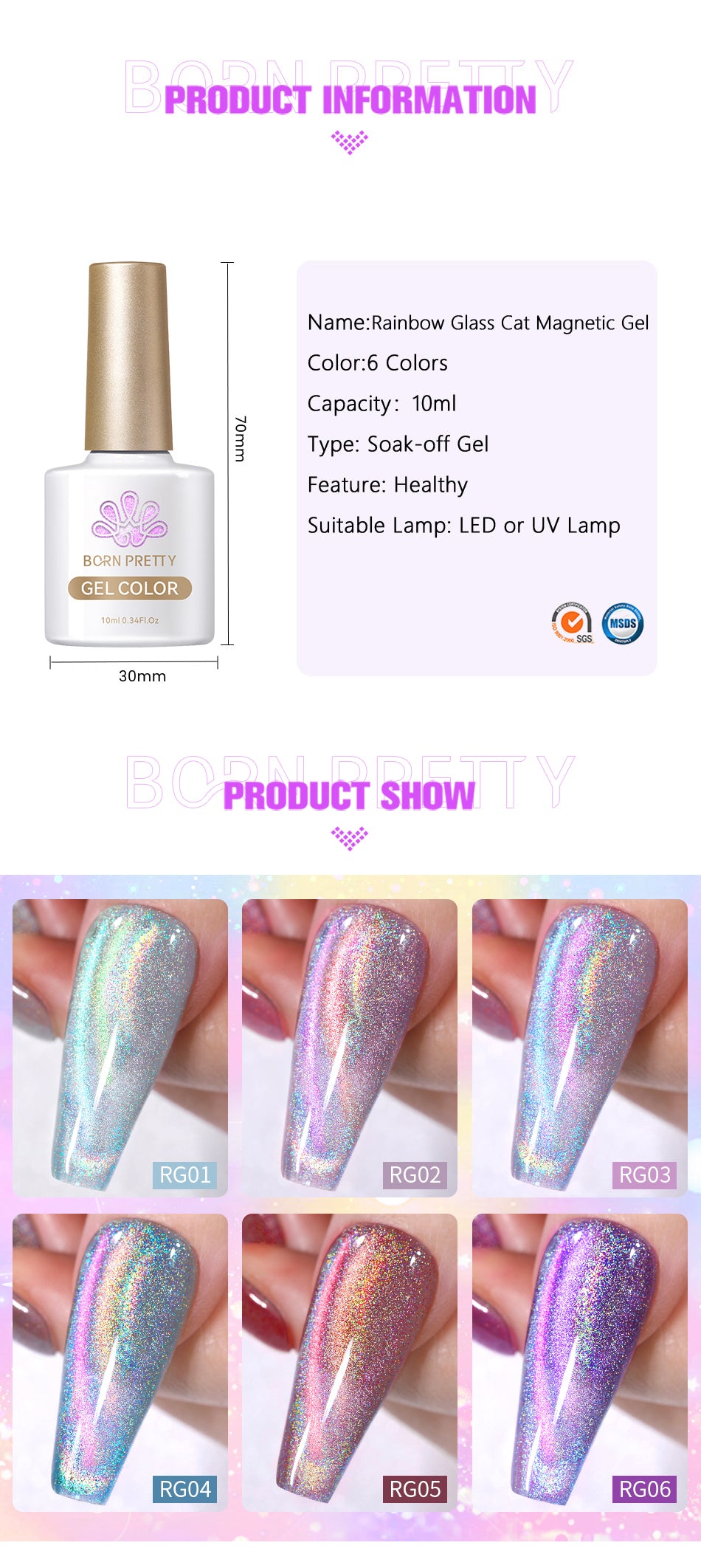 9D Cat Eye Gel Polish Magnetic UV LED Varnish for Professional Manicure Permanent Makeup Machines Tidesmit