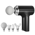 Portable Massage Gun: Deep Tissue Electric Massager for Muscle Relief Back Massage Instrument Black Tidesmit