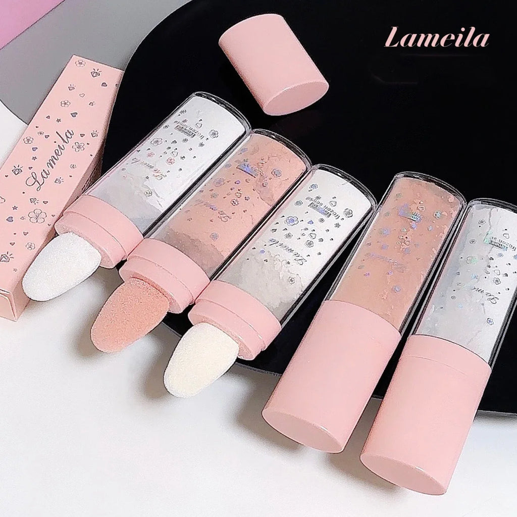 Tidesmit 3Colors glitter powder highlighter shade swatch for radiant face makeup and natural shimmer contour